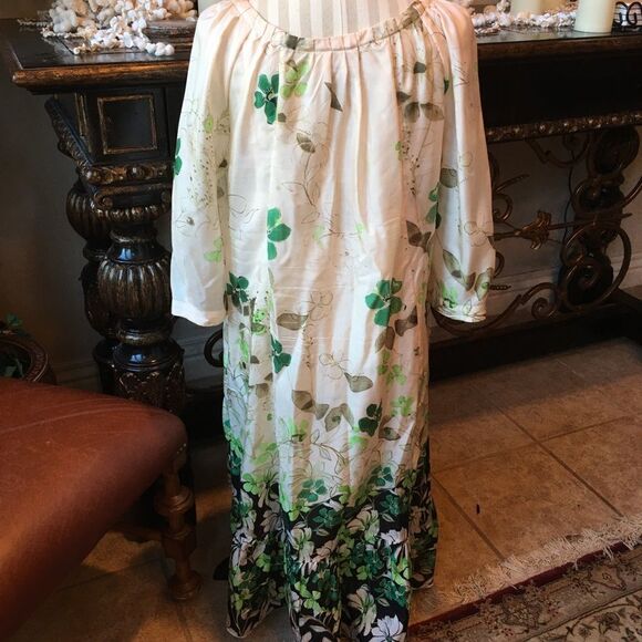 ANTHROPOLOGIE SILK Dress w Slip - Picture 3 of 8